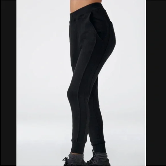 JOAH BROWN Stadium Joggers Drawstring Waist Black Cotton Size Small Pants & Jumpsuits